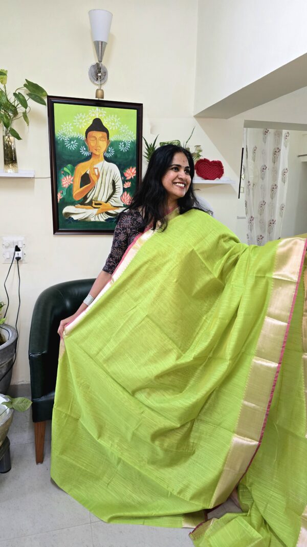 Green Mix Silk Saree